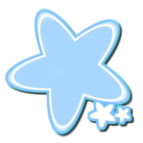 Blue Star Shape