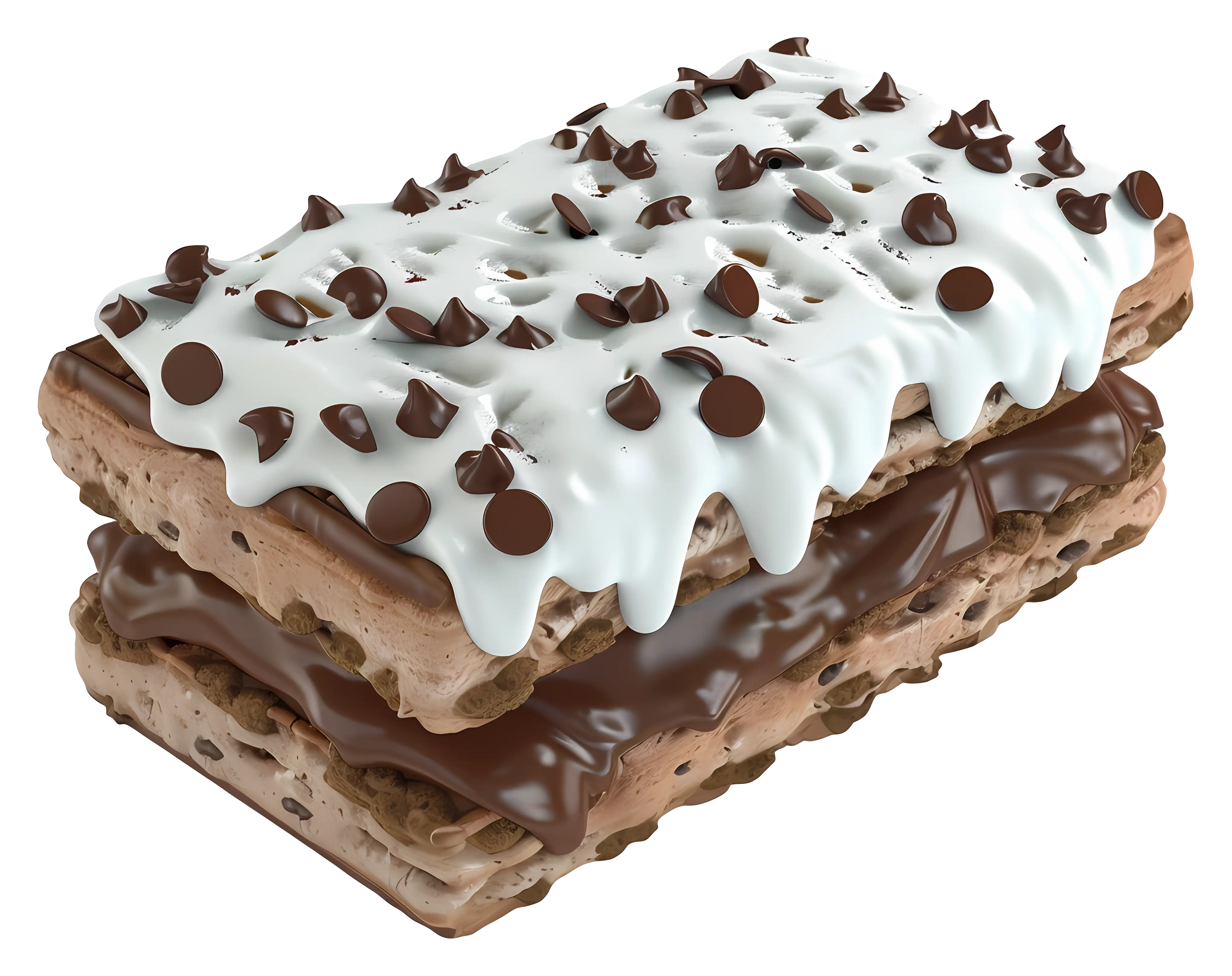 Delicious Chocolate Pastry with Chocolate Chips