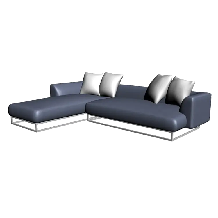 Modern Sectional Sofa with Cushions