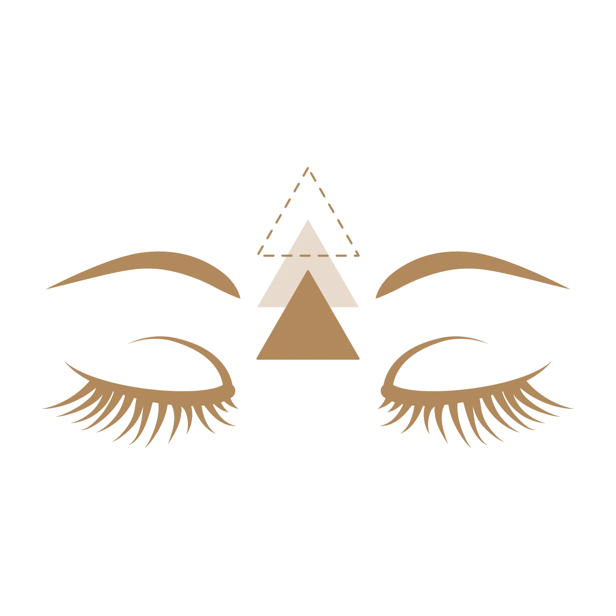 Closed Eyes with Eyelashes Illustration