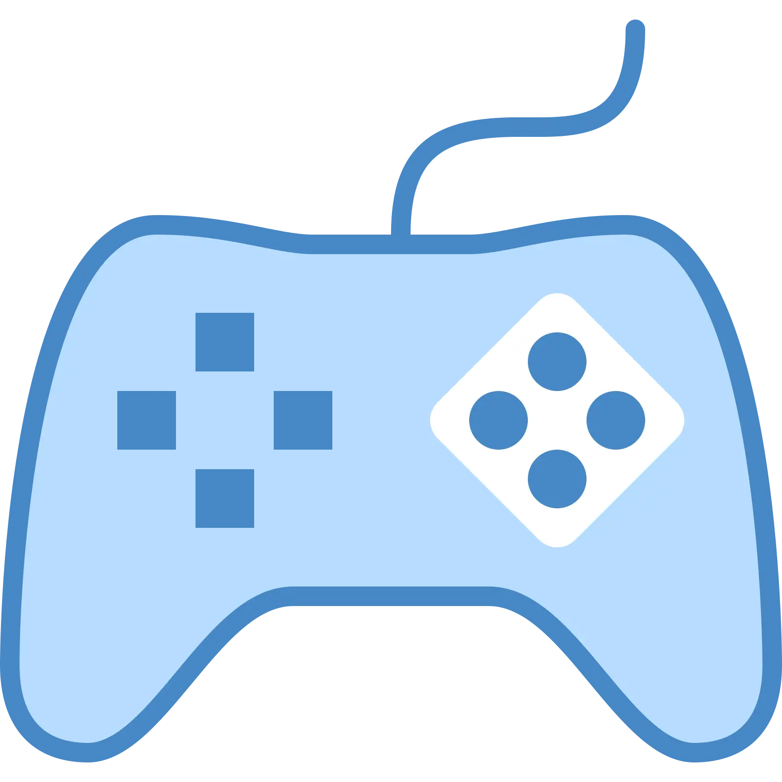 Blue Cartoon Game Controller for Gaming