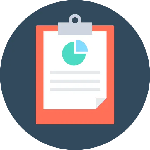 Clipboard with Report Illustration