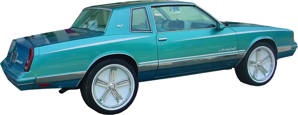 Classic Blue Vintage Car Design