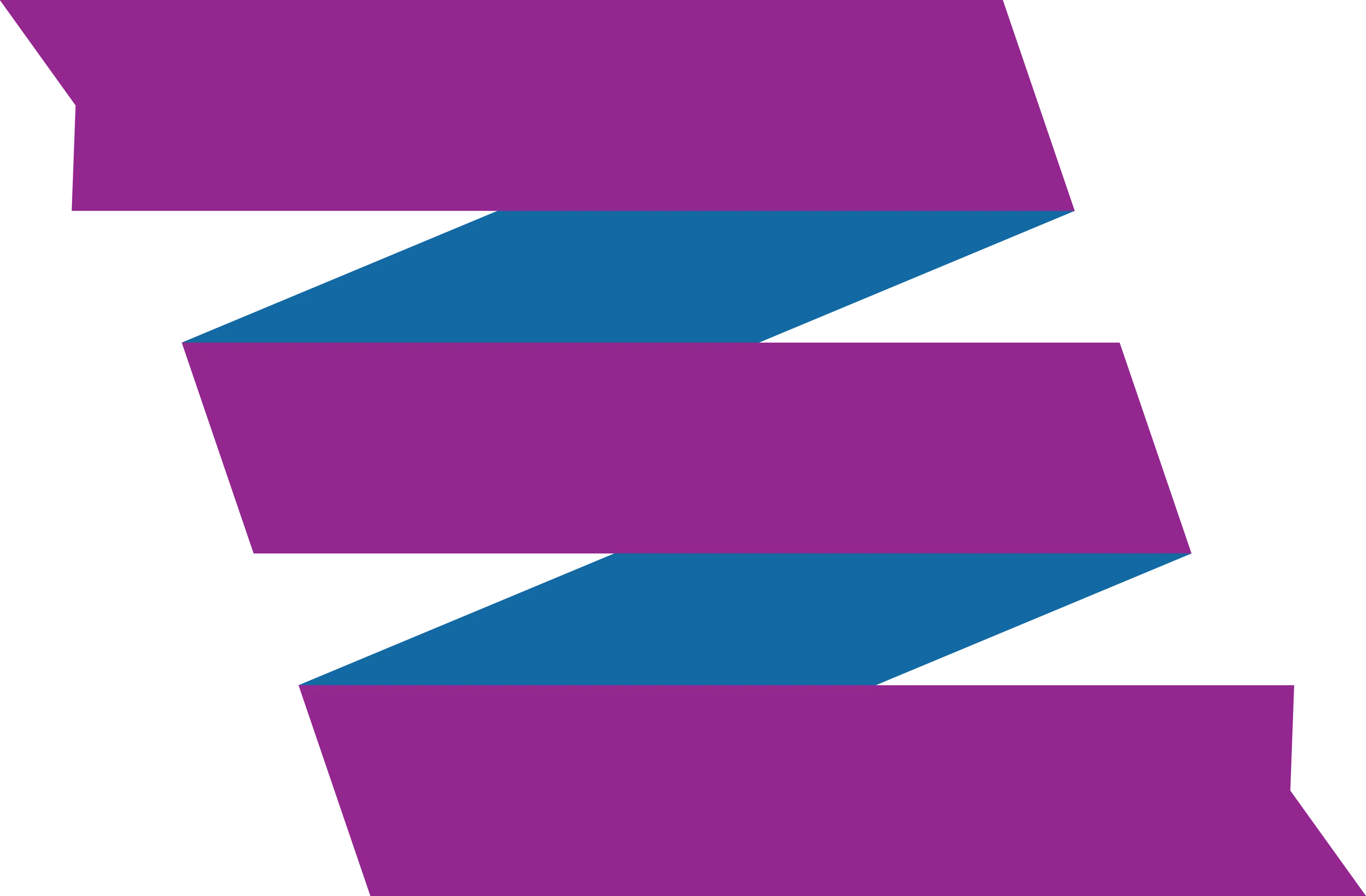 Purple and Blue Zigzag Ribbon