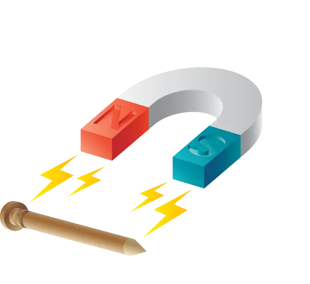 Magnet with North and South Poles
