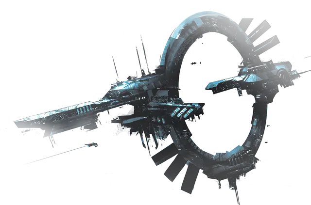 Futuristic Space Station Concept