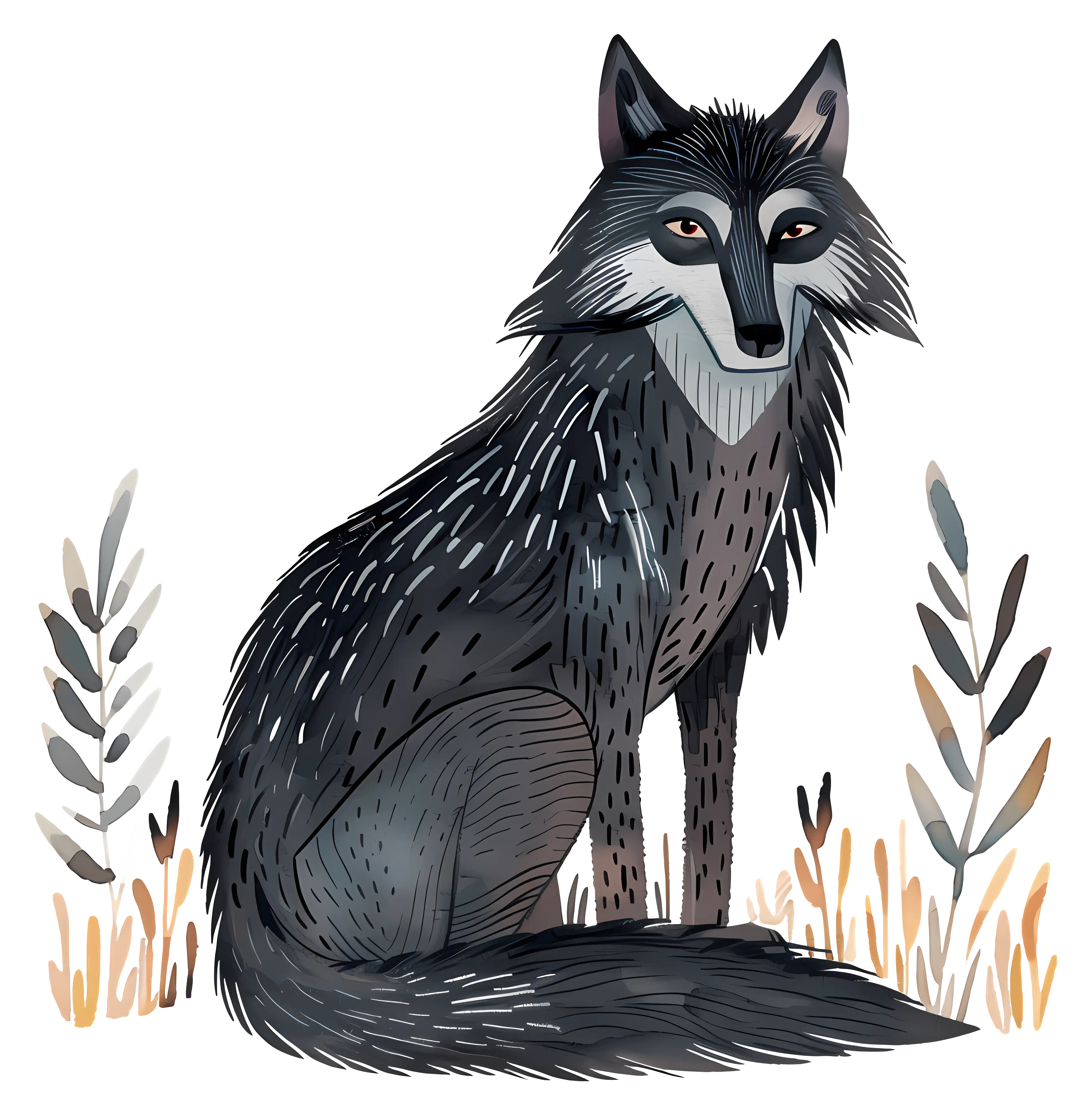 Illustration of a Wolf