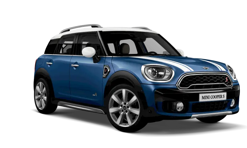 Blue Mini Cooper S Compact SUV