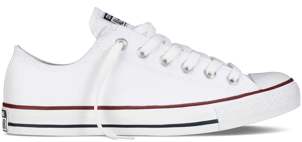 White Casual Sneakers with Laces