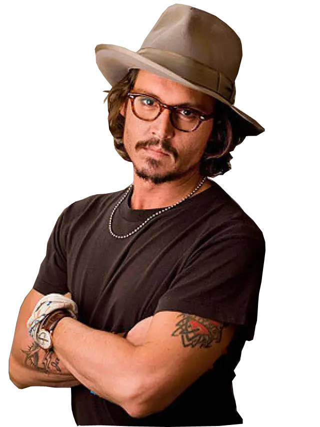 Man in hat and glasses