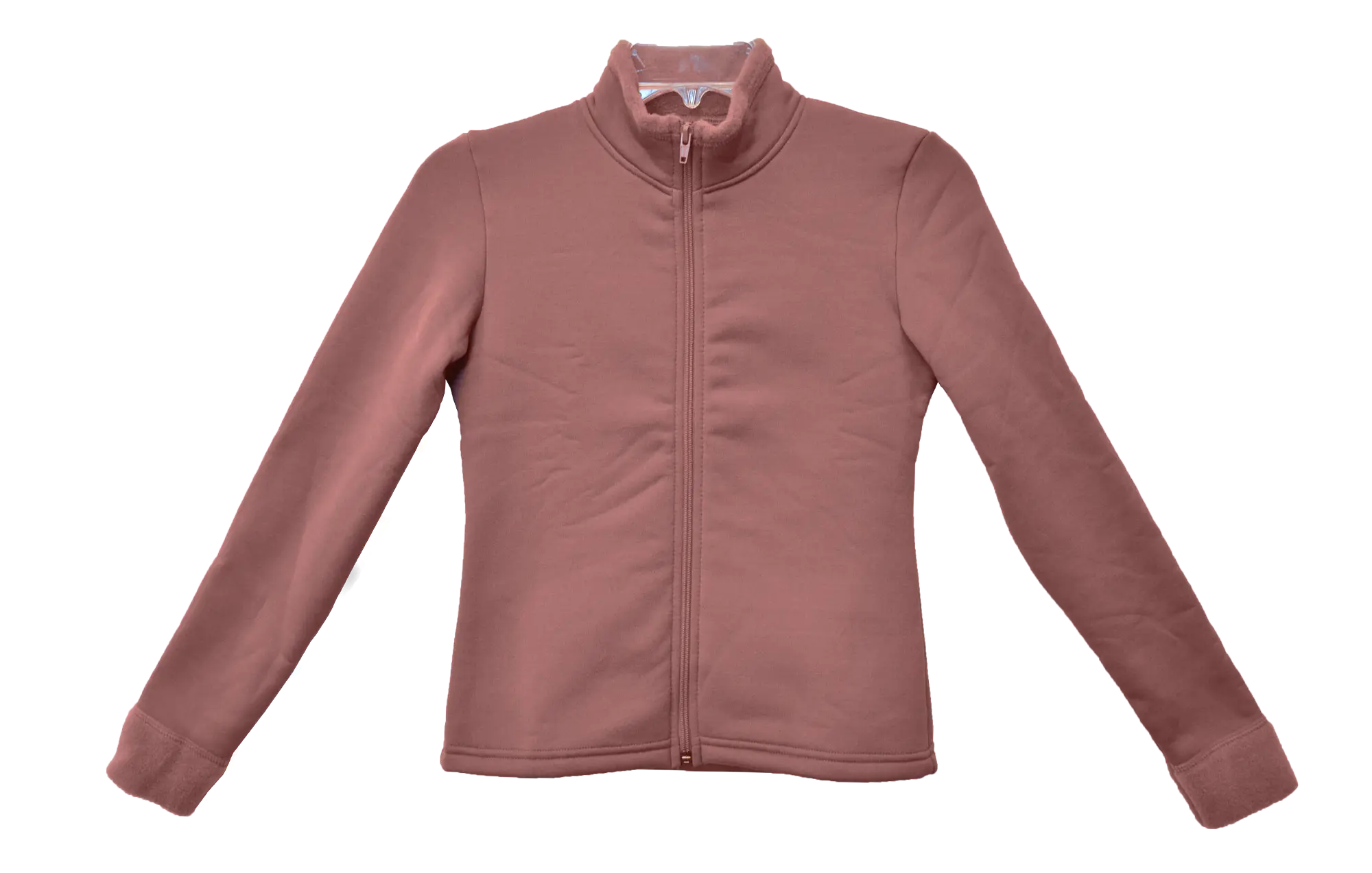 Brown Zip-Up Jacket for Casual Wear