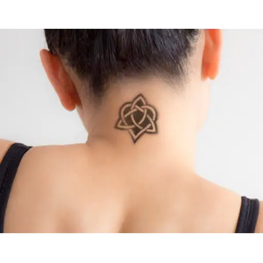 Black Neck Tattoo Design