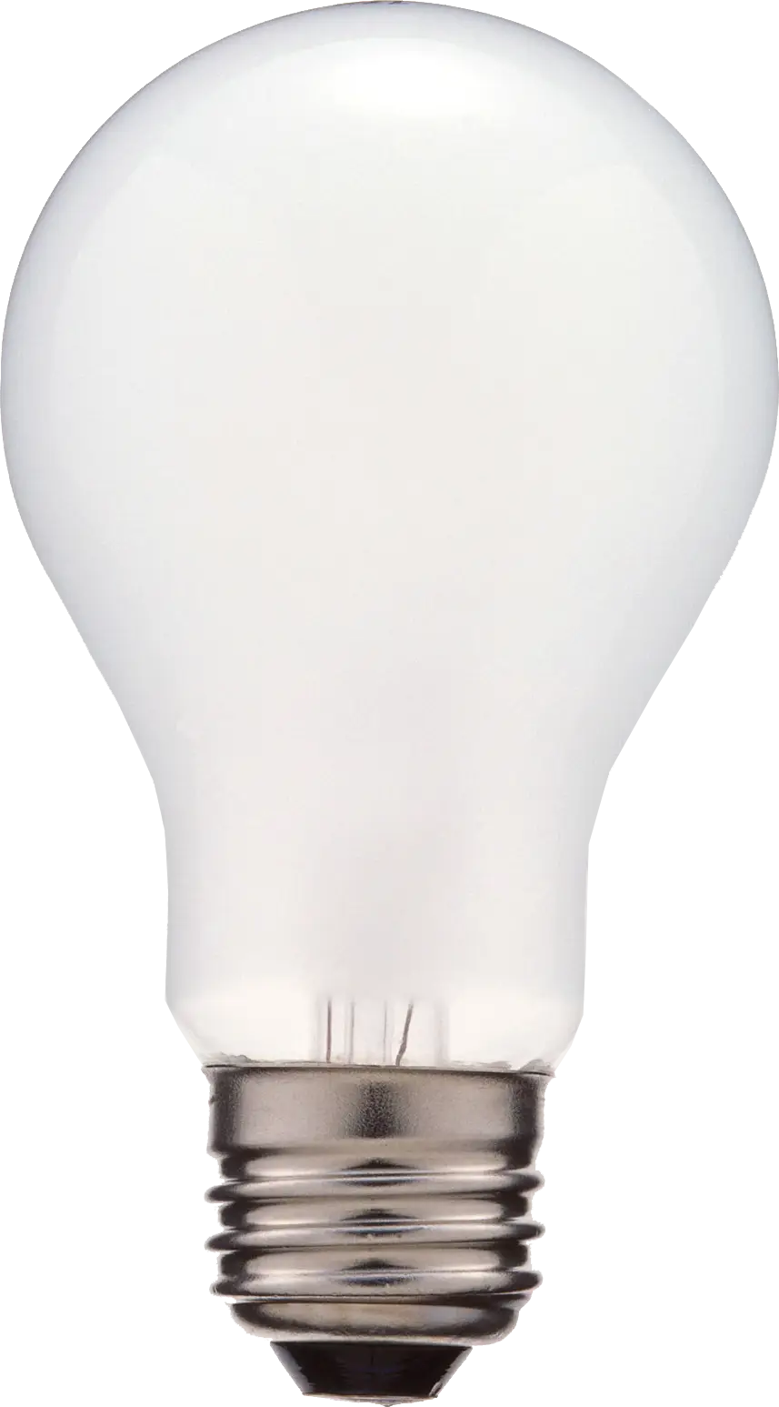 Classic White Light Bulb Design