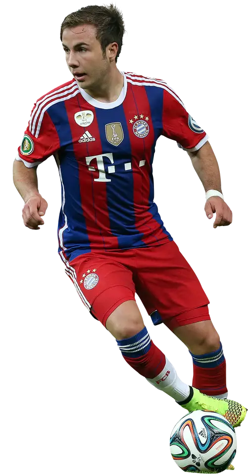 Football Player in Team Kit