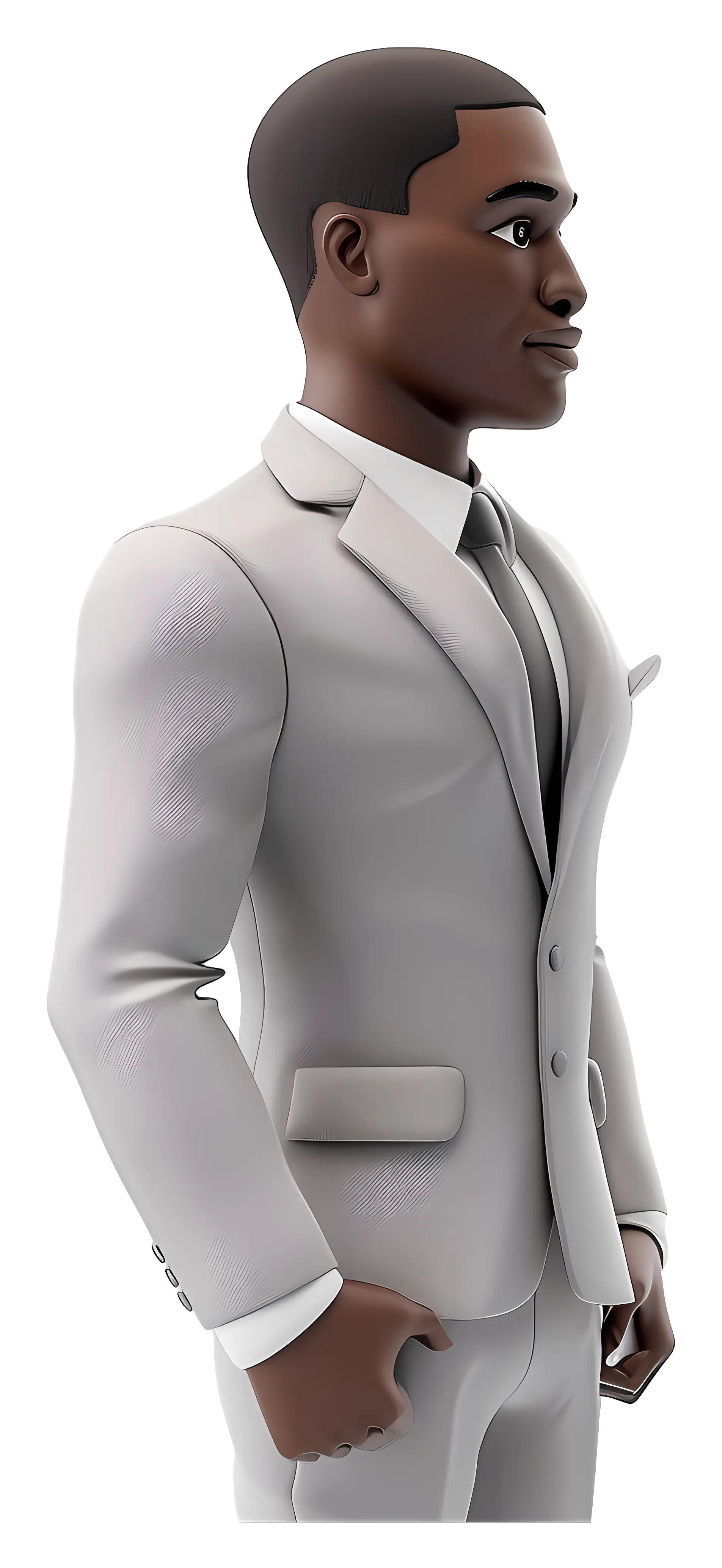 Animated Man in Formal Suit