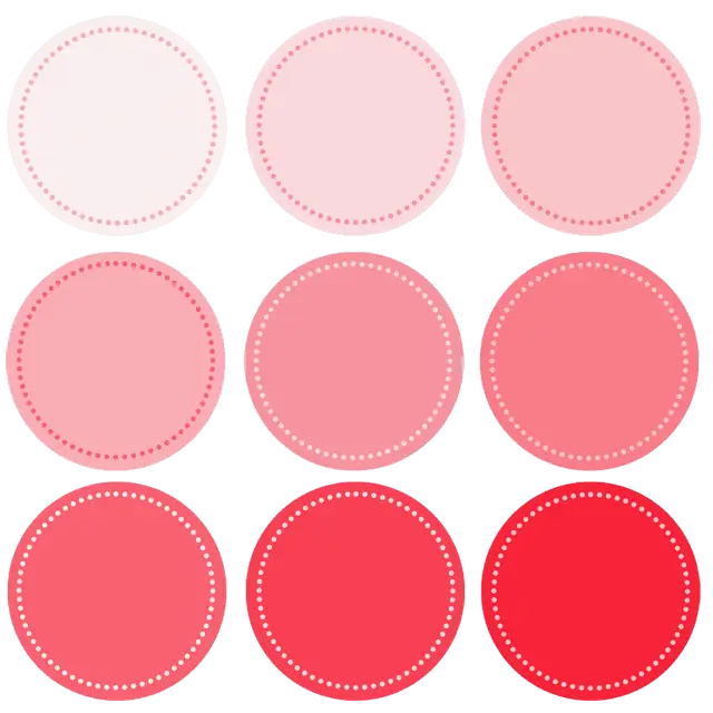 Gradient Red Circles