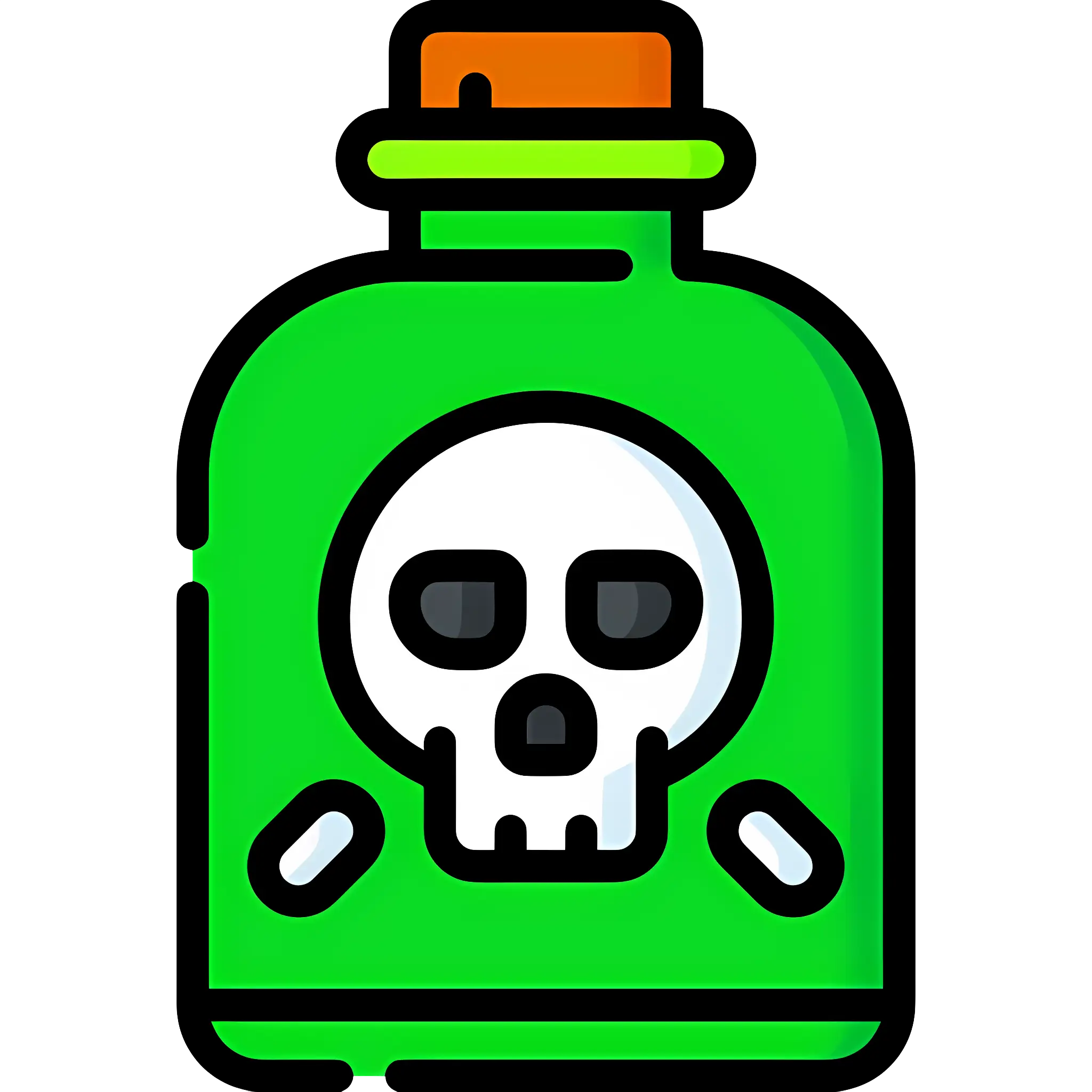 Green Poison Bottle Icon