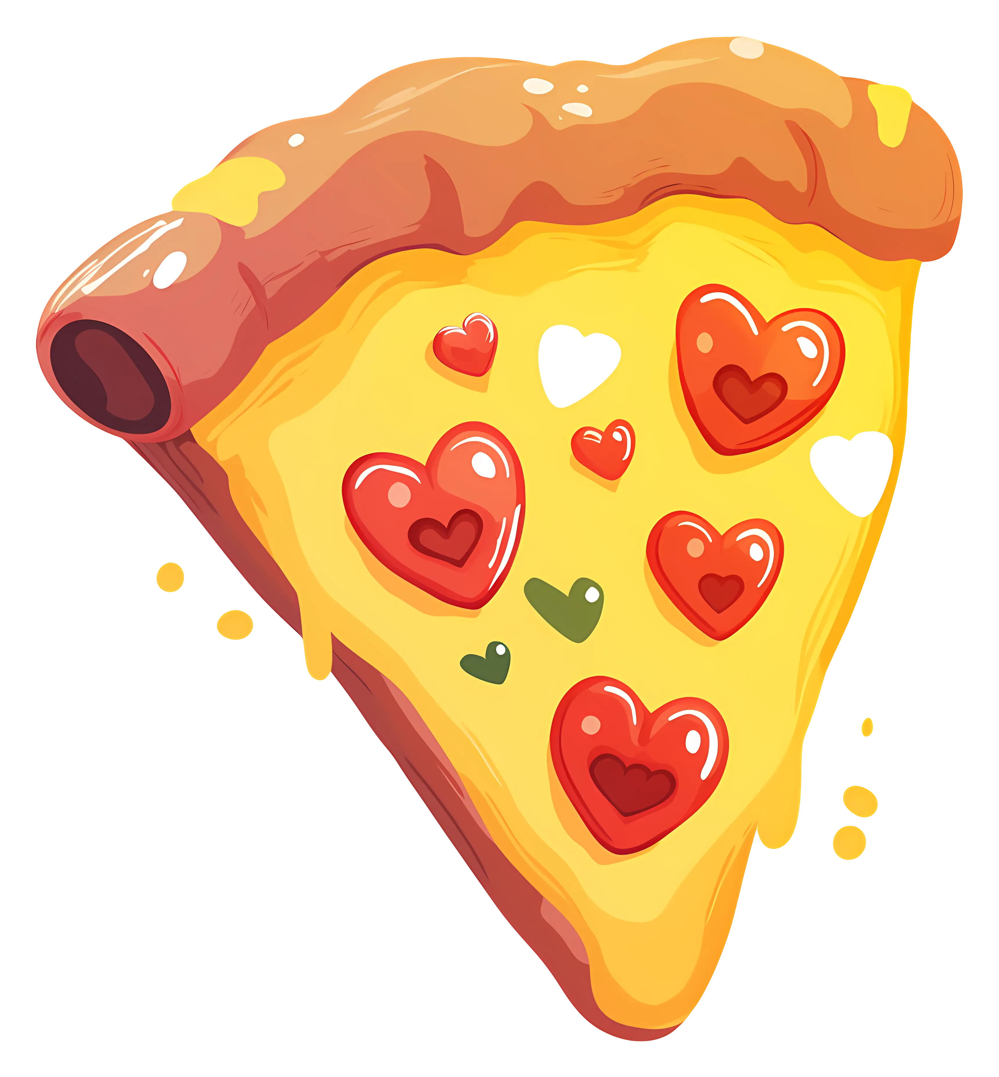 Heart-shaped Pizza with Pepperoni