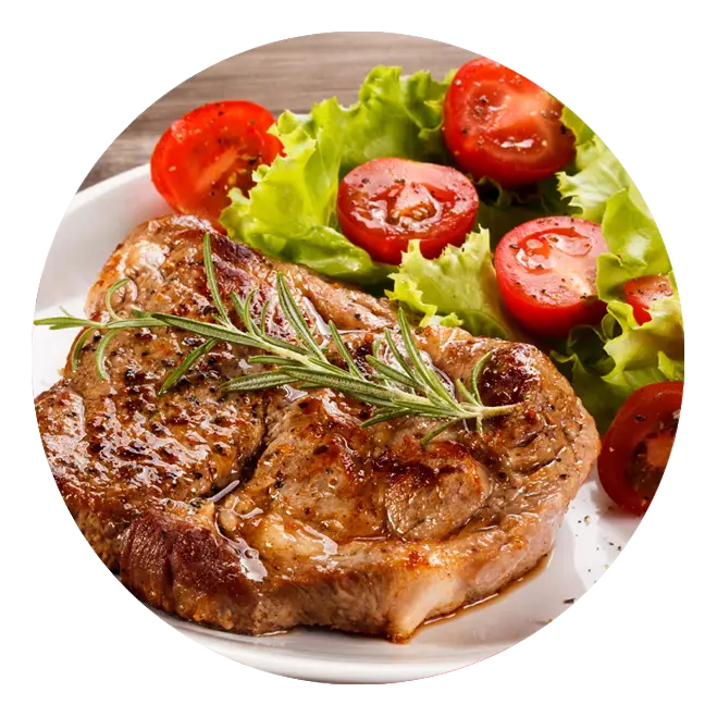 Grilled Steak with Salad