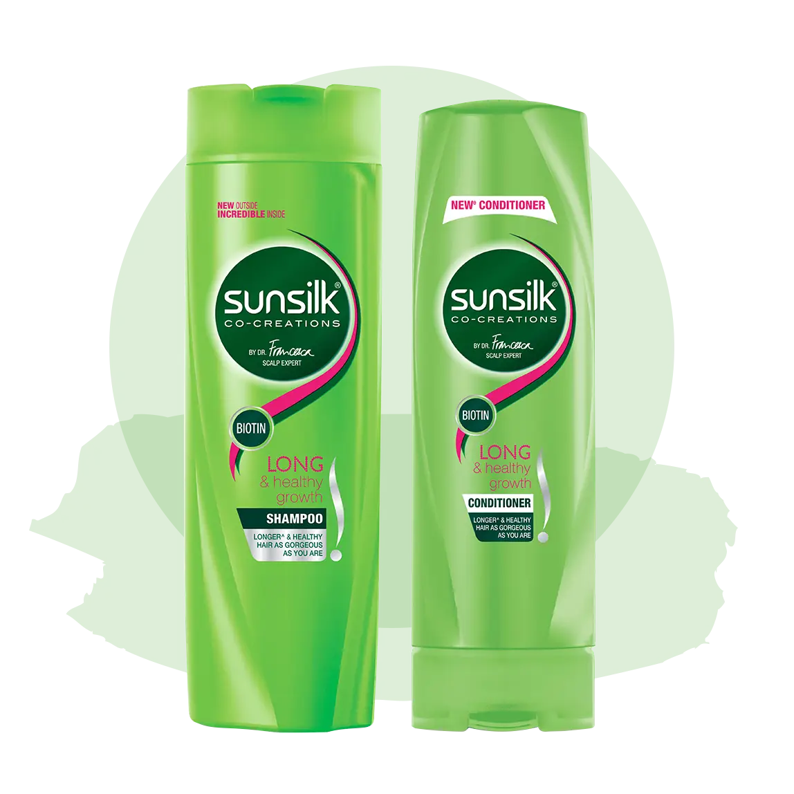 Green Sunsilk Shampoo and Conditioner Set