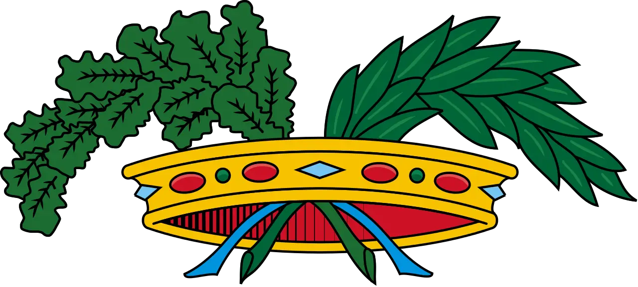 Crown of Laurel and Oak Leaves Symbol