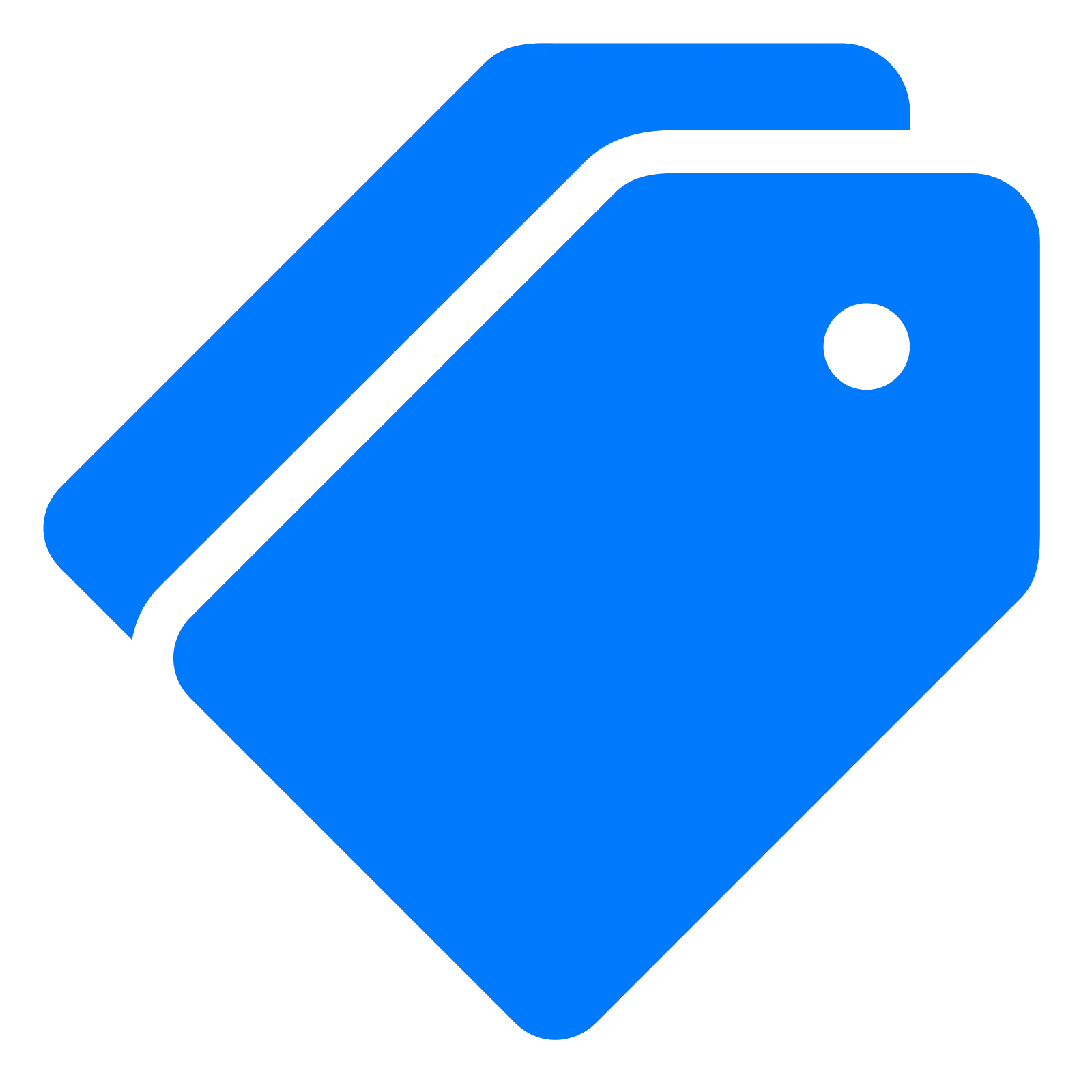 Blue Price Tag for Shopping
