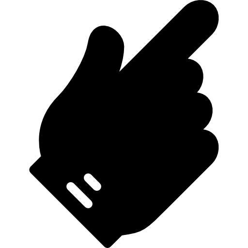 Pointing Hand Icon for User Interfaces