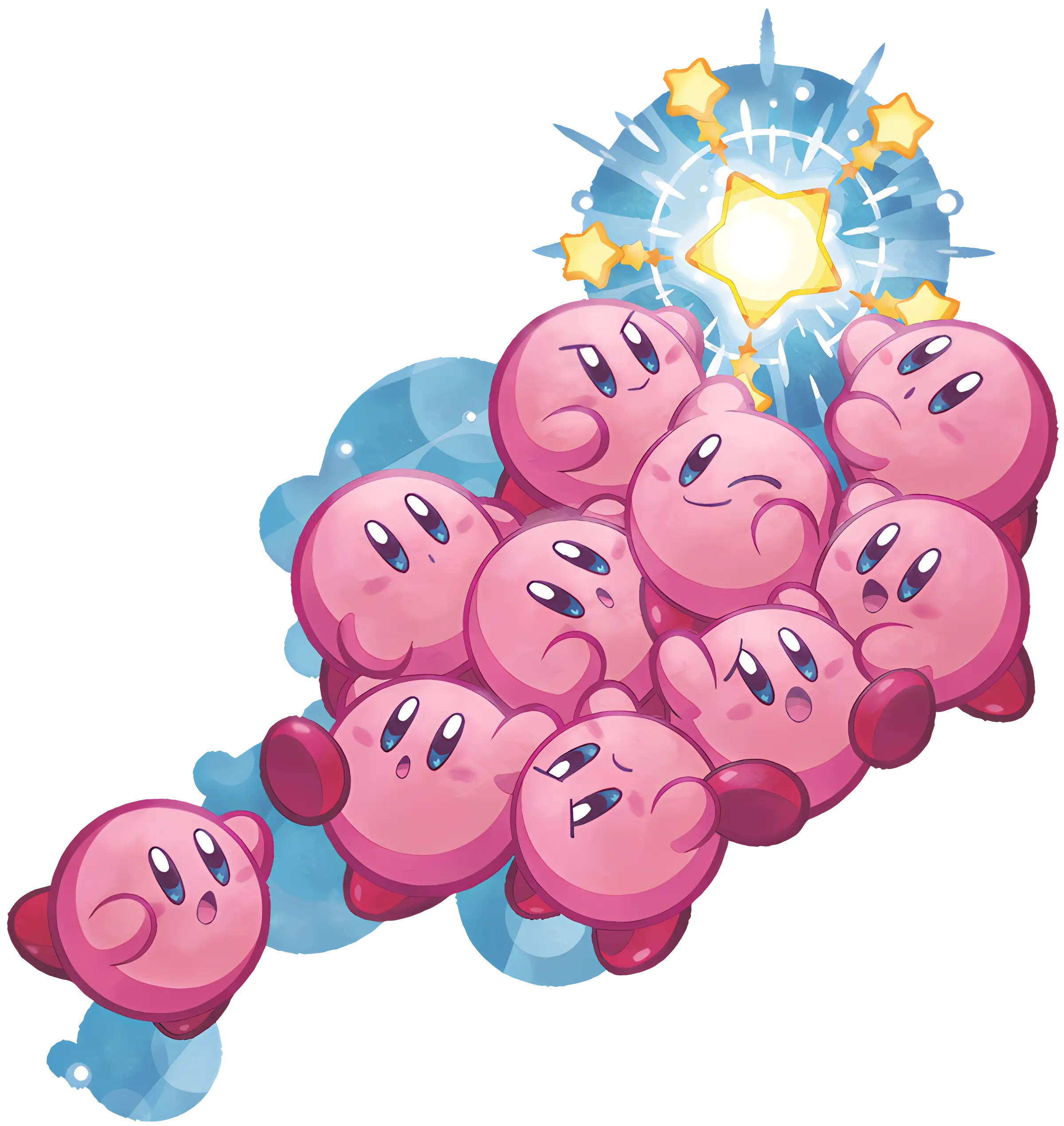 Pink Characters with Stars