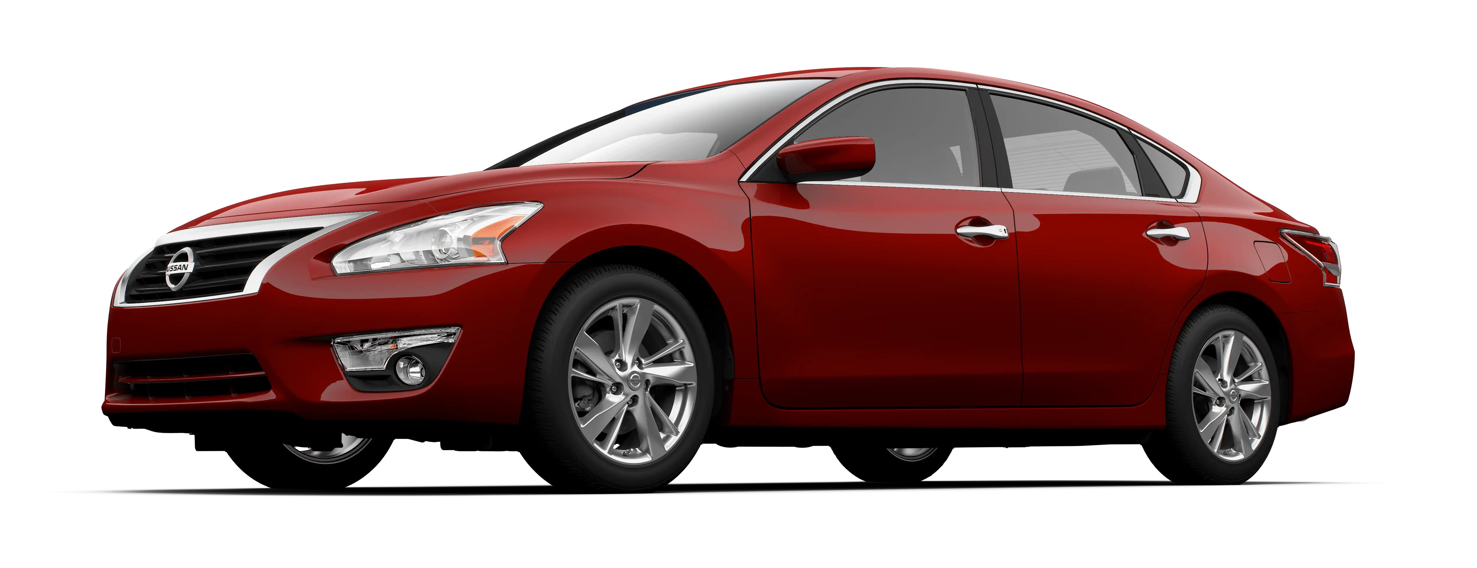 Red Sedan Car for Urban Driving