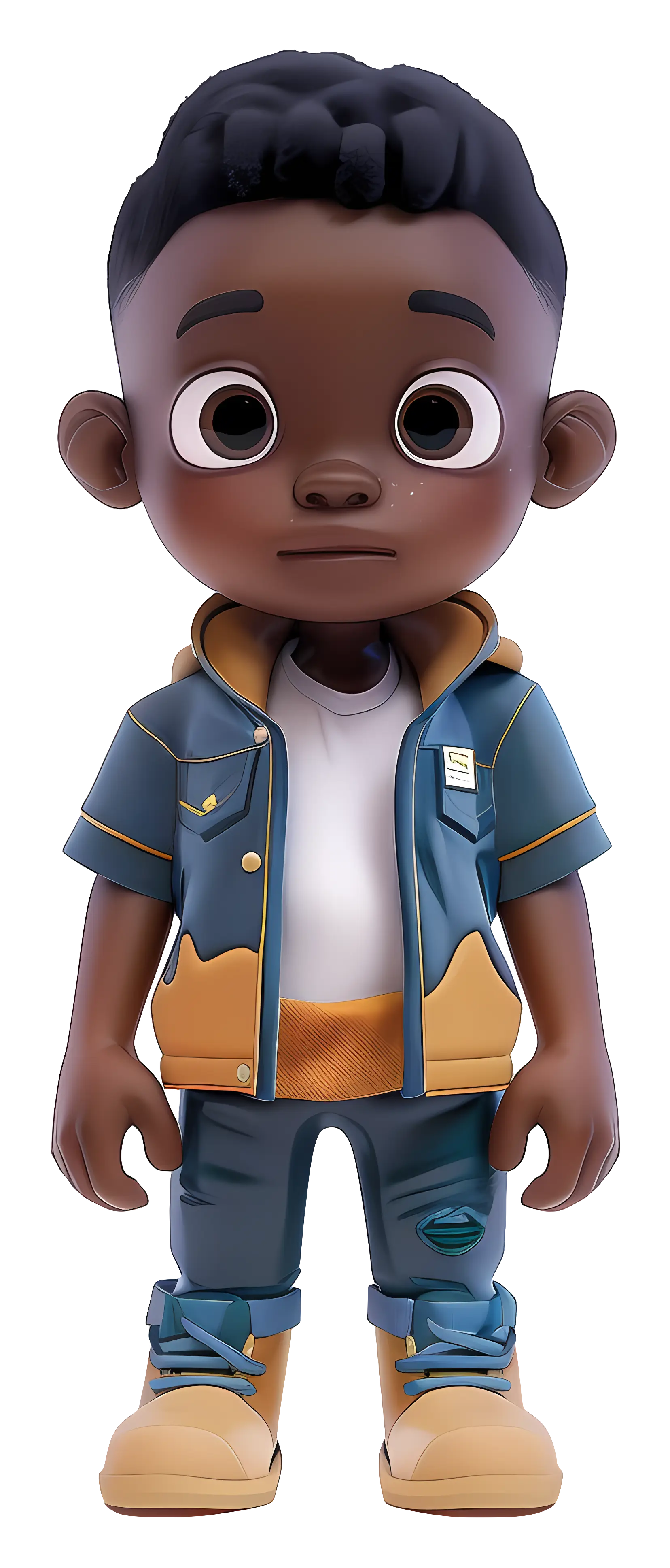 Stylized 3D Boy Wearing Casual Outfit