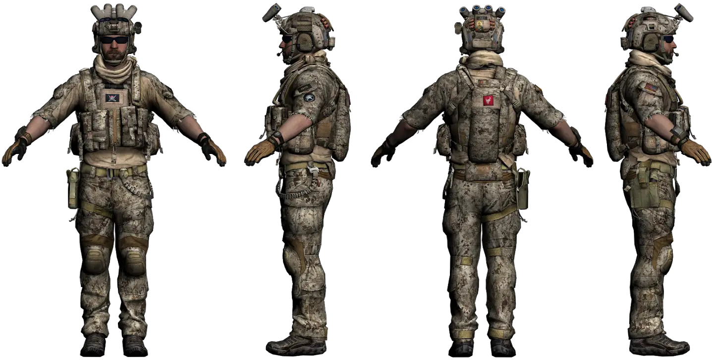 Military Soldier in Full Tactical Gear