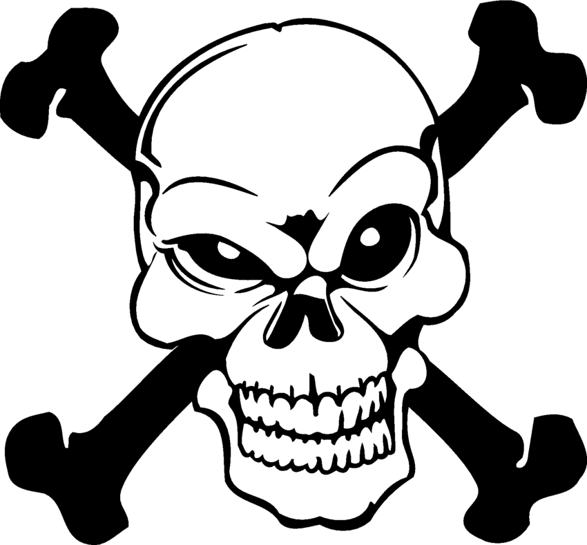 Skull and Crossbones Danger Symbol