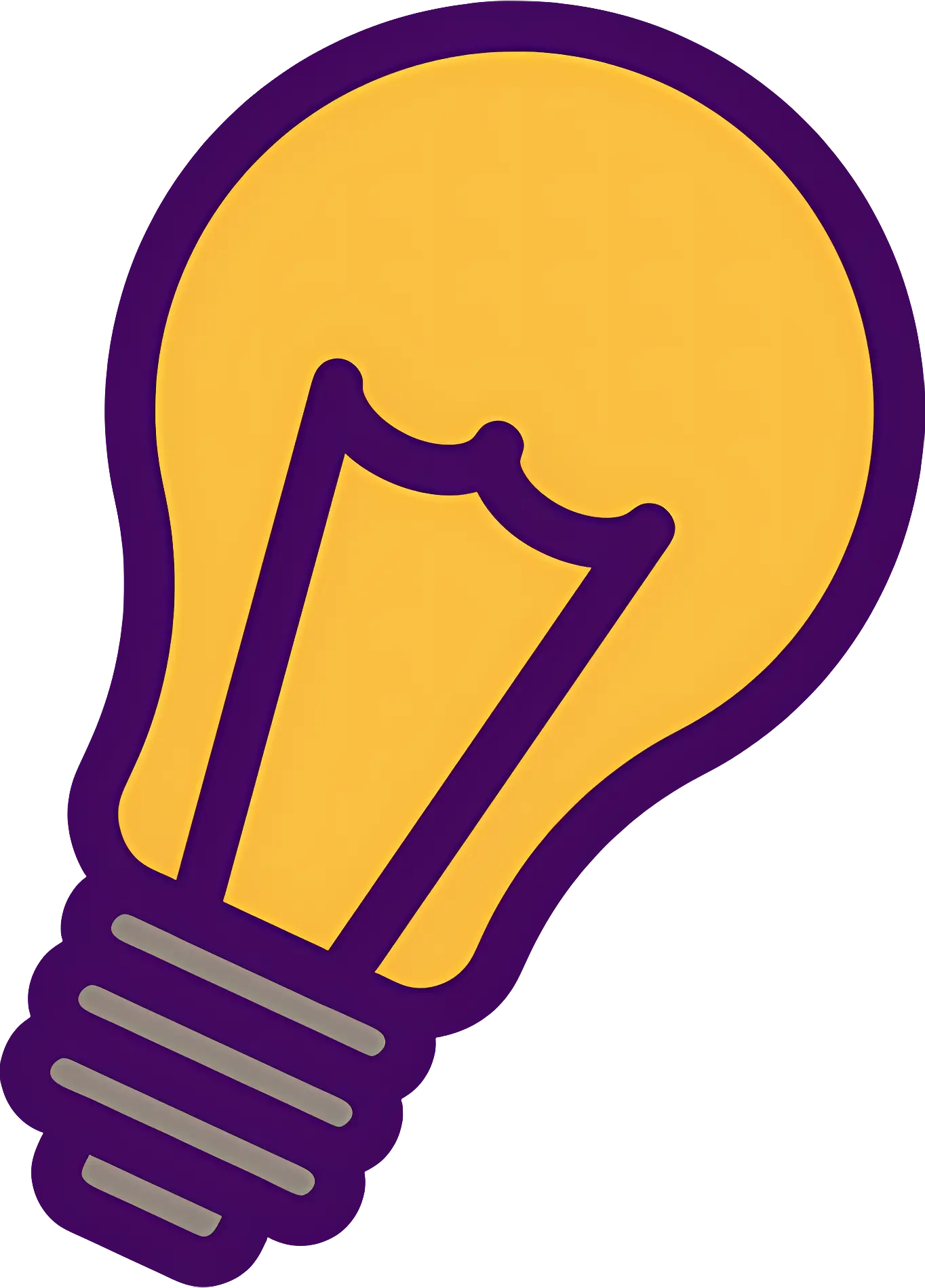 Yellow Light Bulb Icon