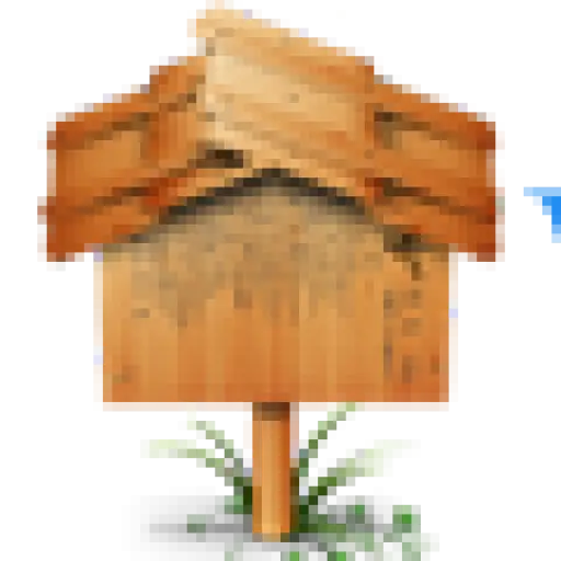 Wooden Sign with Grass