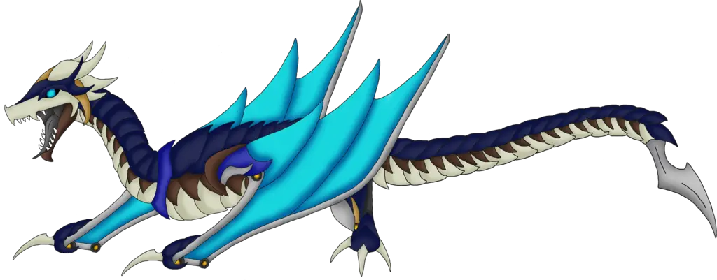 Blue Winged Fantasy Dragon