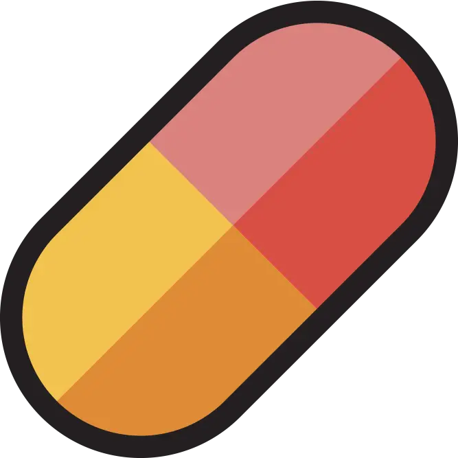 Colorful Medicine Capsule Illustration