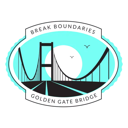 Iconic Golden Gate Bridge Illustration