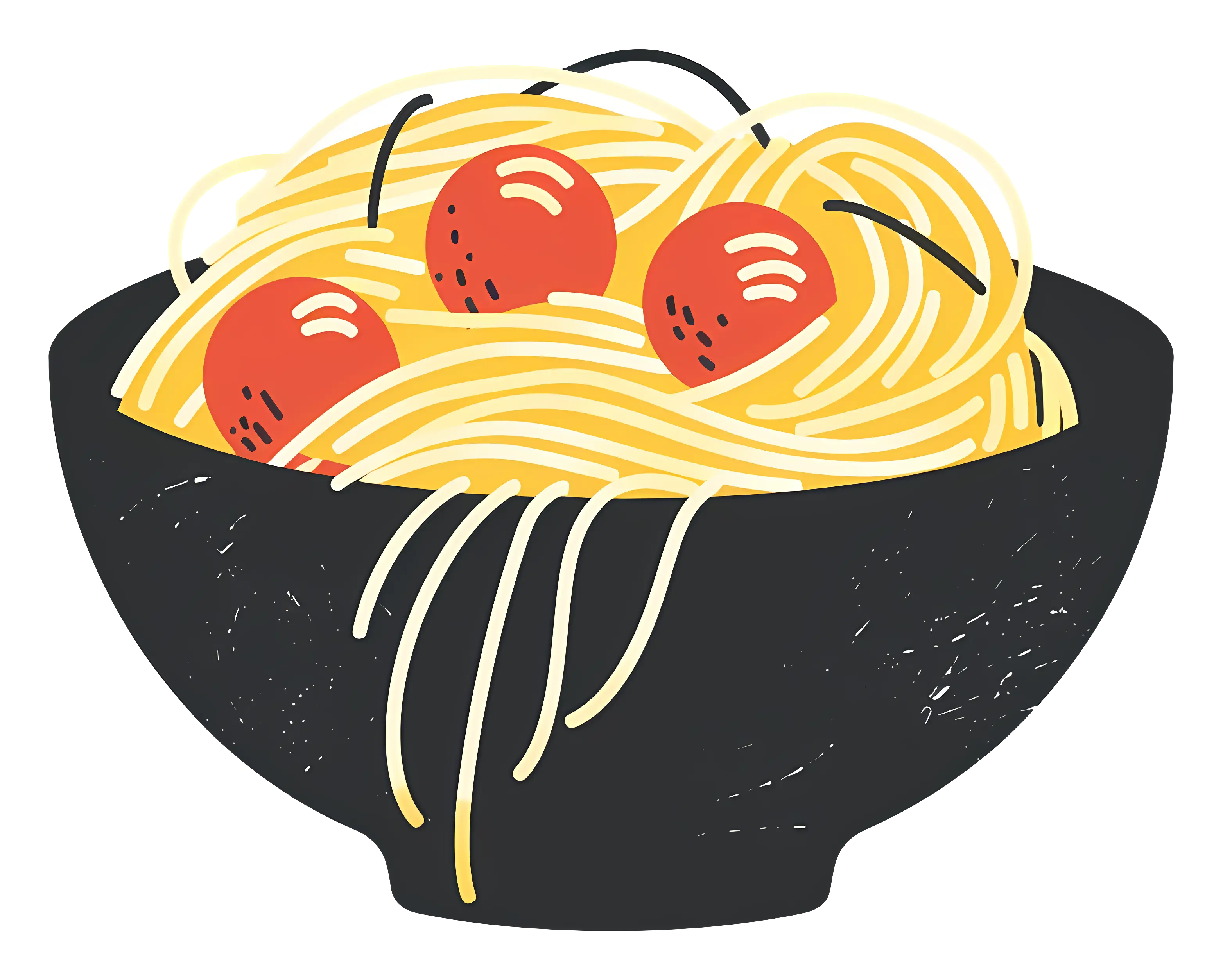 Bowl of Spaghetti with Tomatoes