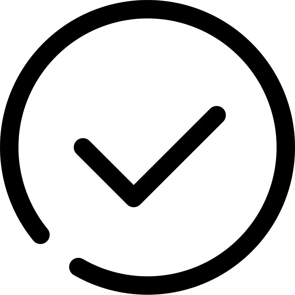 Checkmark Illustration Symbolizing Approval