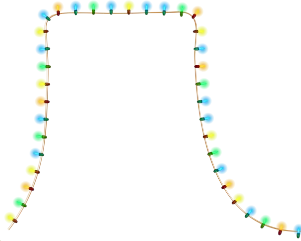 Colorful String of Decorative Lights