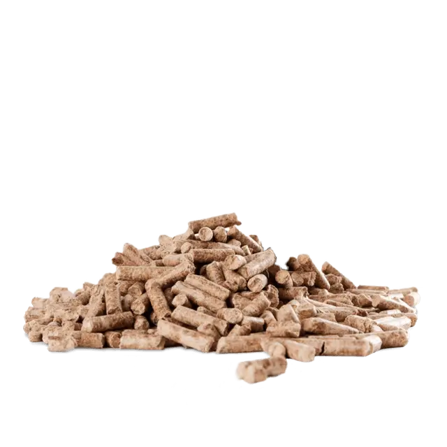 Pile of Wood Pellets for Biomass Energy