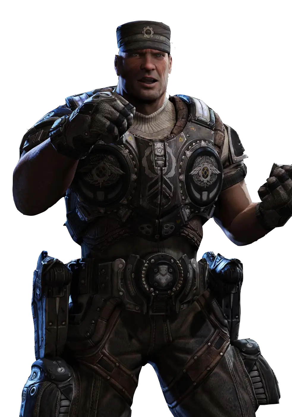 Strong Armored Soldier Character
