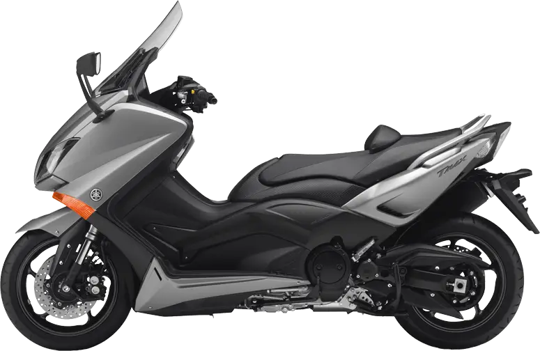 Silver sport scooter with modern design