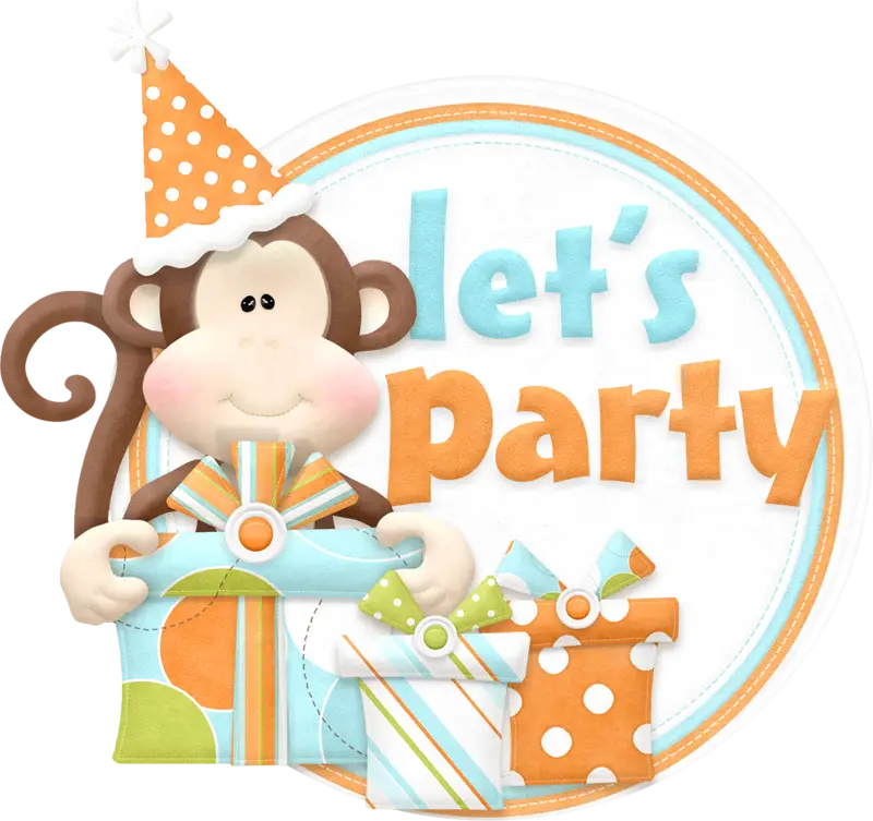 Party Monkey with Gifts