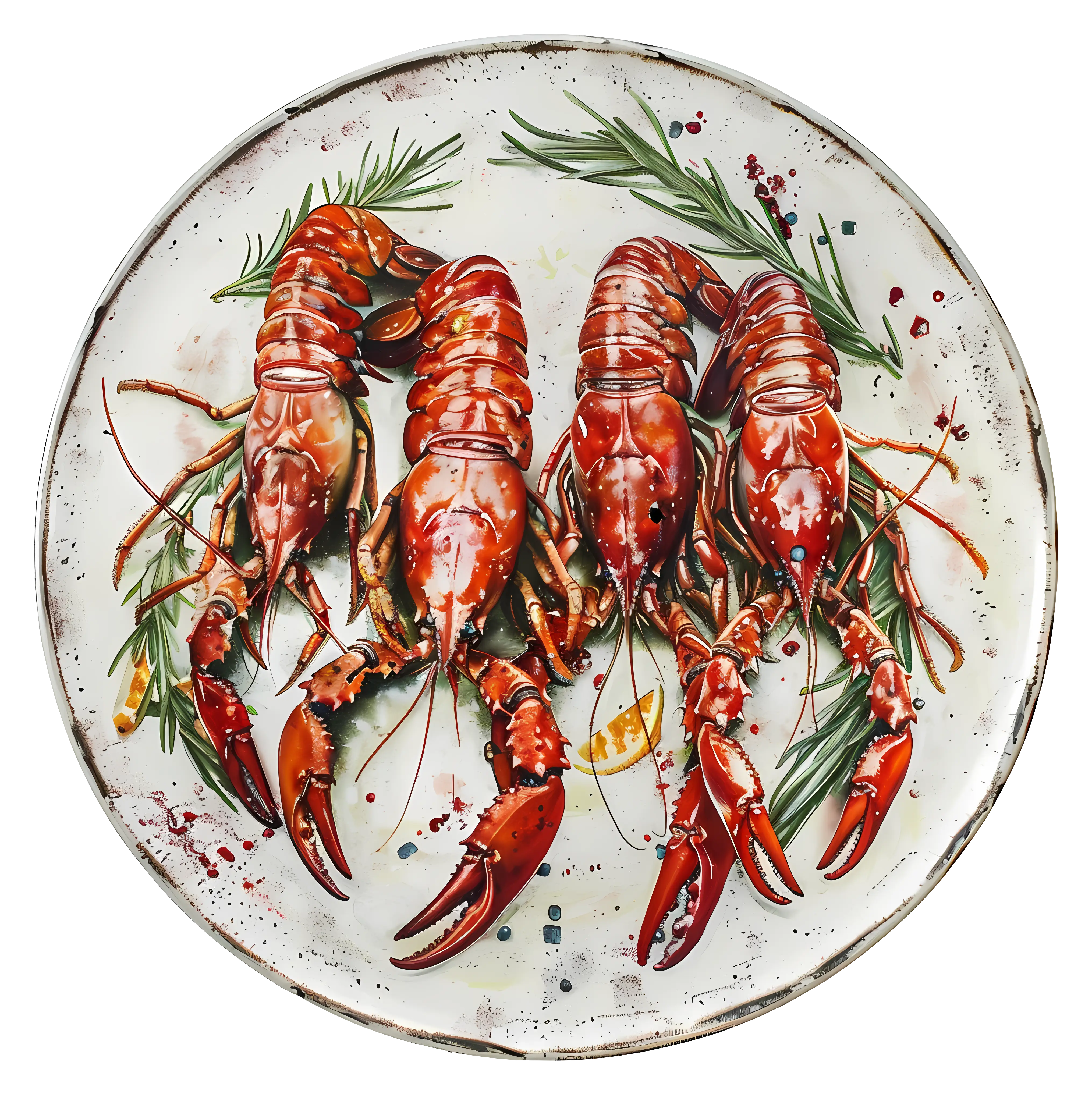 Gourmet Lobster Dish on Plate