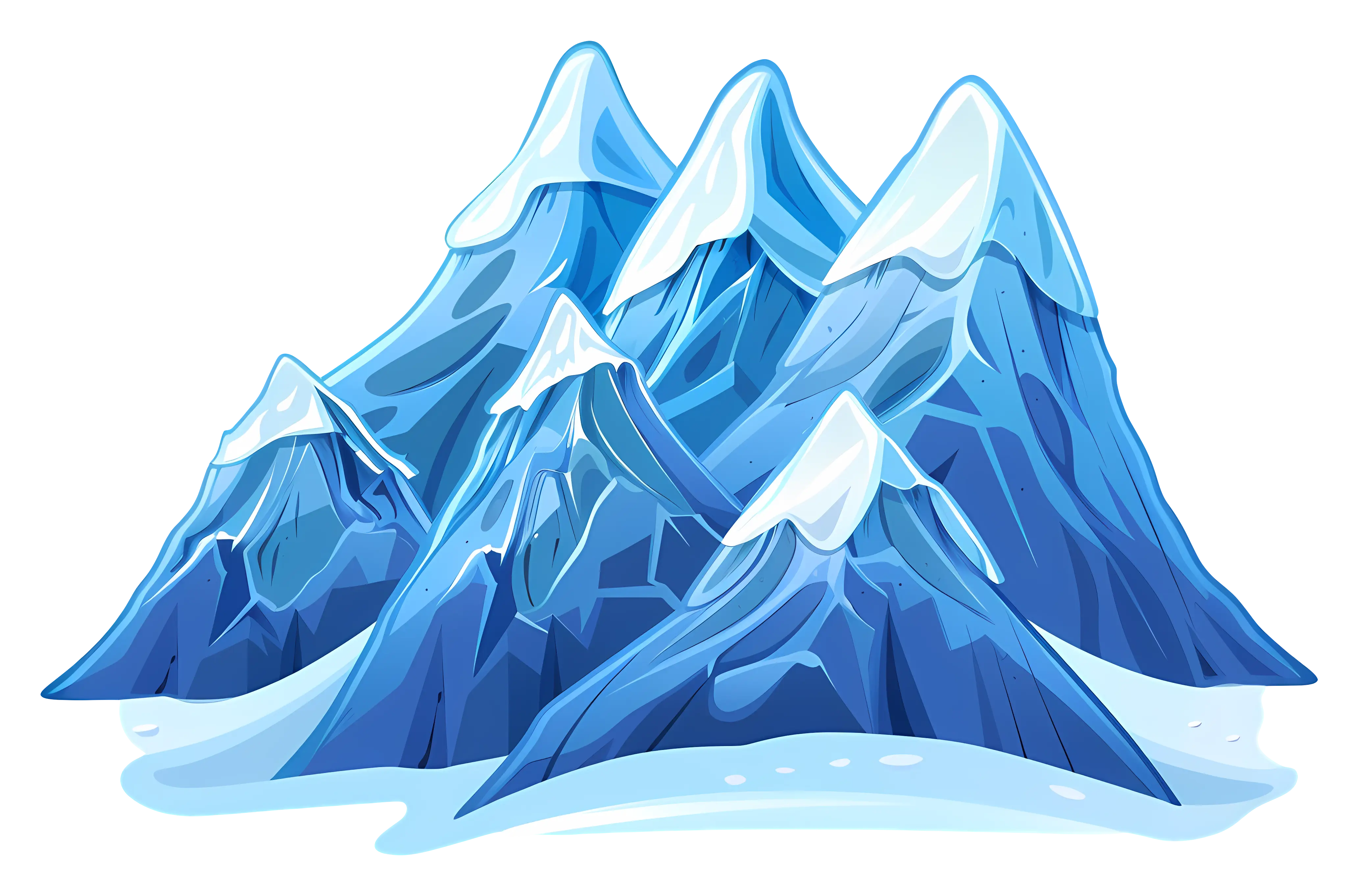 Snowy Mountain Peaks