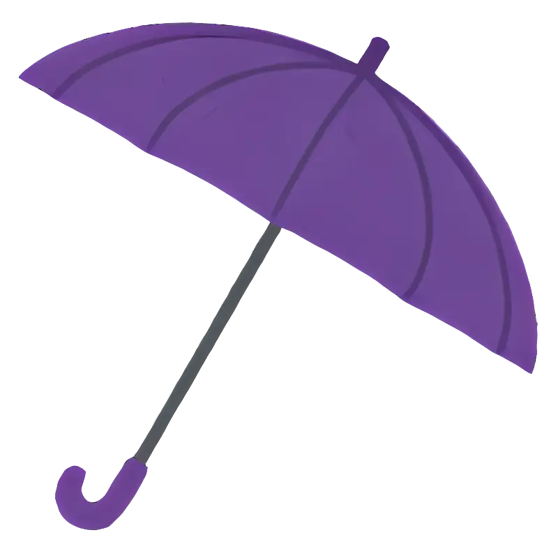 Purple Umbrella for Rainy Days