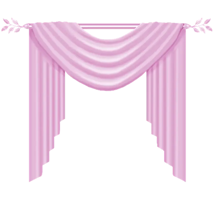 Pink Curtain Decoration for Interiors