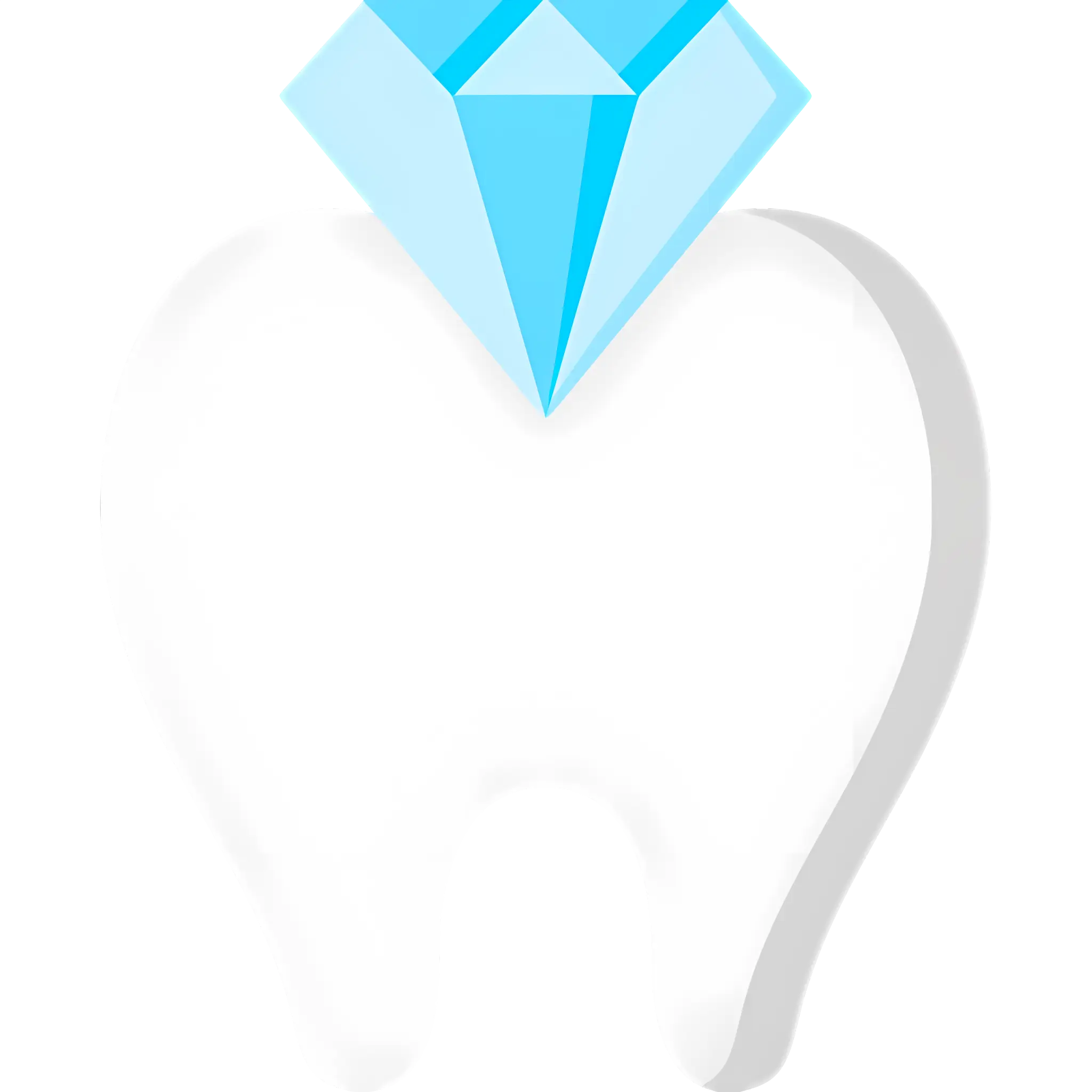 Shiny Diamond Tooth Illustration