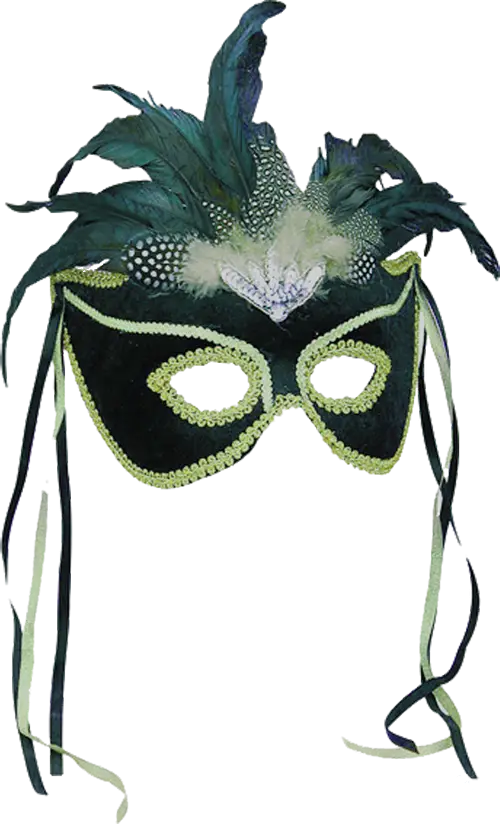 Graceful Feathered Masquerade Mask for Festive Occasions